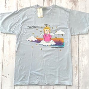 Women’s L/G Bobbie Brooks T-shirt Size Size Large Best Mom Angel Shirt
